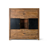 Sideboard Alexandra House Living Black Natural Metal Mango wood 145 x 153 x 40 cm-1