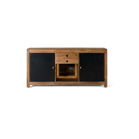 Sideboard Alexandra House Living Black Natural Metal Mango wood 160 x 78 x 40 cm-0