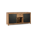 Sideboard Alexandra House Living Black Natural Metal Mango wood 160 x 78 x 40 cm-5