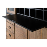 Sideboard Alexandra House Living Black Natural Metal Mango wood 200 x 220 x 45 cm-2