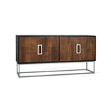 Sideboard Alexandra House Living Brown Black Metal Mango wood 170 x 84 x 43 cm-1