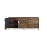 Sideboard Alexandra House Living Golden Natural Metal Mango wood 190 x 77 x 40 cm-5