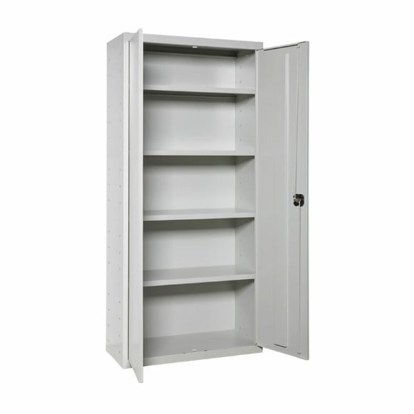 Cupboard Simon Rack Grey Metal 80 x 40 x 180 cm-0