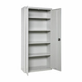 Cupboard Simon Rack Grey Metal 80 x 40 x 180 cm-0