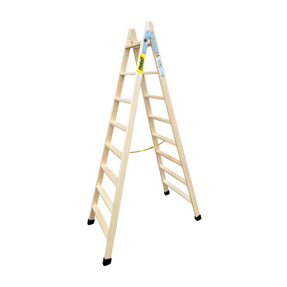 8-step folding ladder Plabell bld-8 Wood 214 x 31/62 cm-0