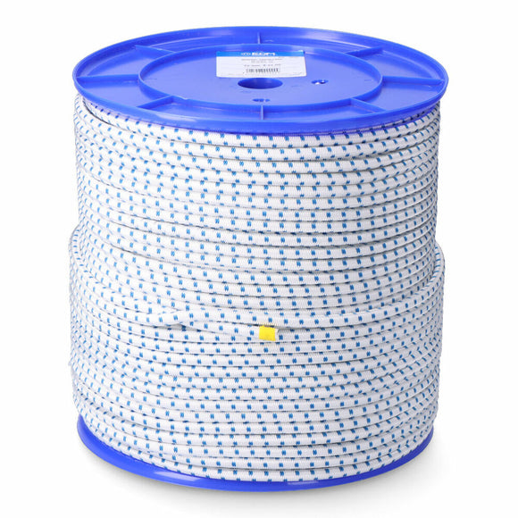 Rope EDM 87925 Blue White Polyester Latex 10 mm x 100 m Elastic-0