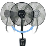 Pedestal Misting Fan Grunkel FAN-G16 NEBUPRO Black-4