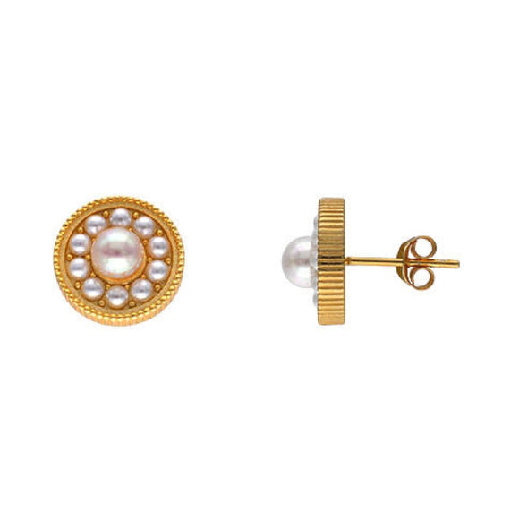Earrings Majorica 17732.01.1.E00.906.1 Golden-0