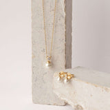 Ladies' Necklace Majorica 15304.01.1.N37.000.1 Golden-1