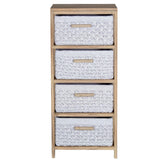 Chest of drawers Alexandra House Living White 40 x 94 x 30 cm-1