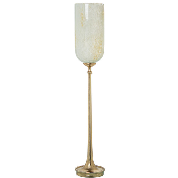 Candleholder Alexandra House Living Golden Crystal 15 x 86 x 15 cm-0