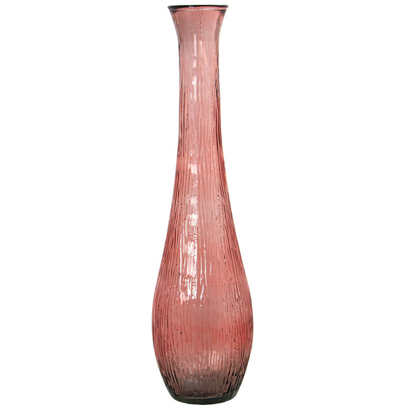 Floor vase Alexandra House Living Pink Crystal 24 x 24 x 90 cm-0