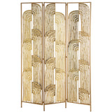 Folding screen Alexandra House Living Golden Metal 120 x 170 x 1 cm-0