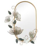 Wall mirror Alexandra House Living Golden Flower Oval-0