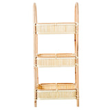 Shelves Alexandra House Living Beige Rattan Natural Fibre 34 x 80 x 23 cm-5