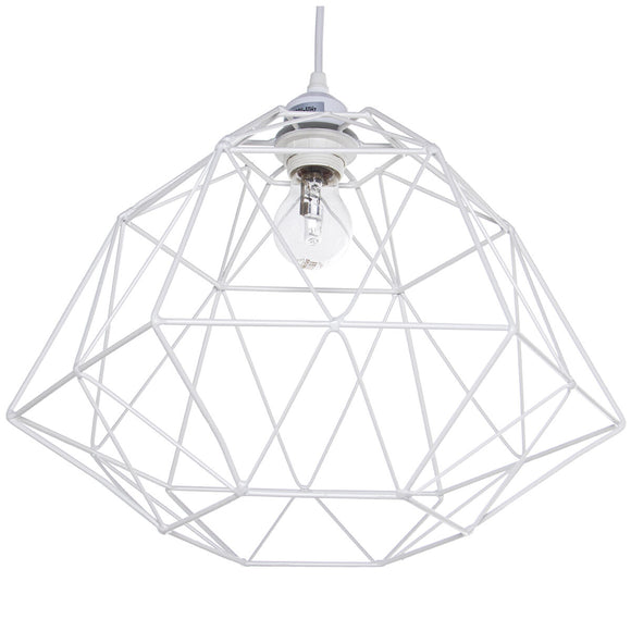 Ceiling Light Alexandra House Living White Metal 60 W 40 x 28 x 40 cm-0