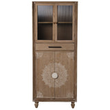 Cupboard Alexandra House Living Brown 70 x 171 x 35 cm-7