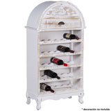 Bottle rack Alexandra House Living White 65 x 123 x 31 cm-6