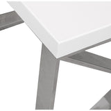 Side table Alexandra House Living White 50 x 43 x 50 cm-1