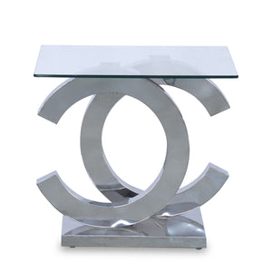 Side table Alexandra House Living Crystal 55 x 55 x 50 cm-0