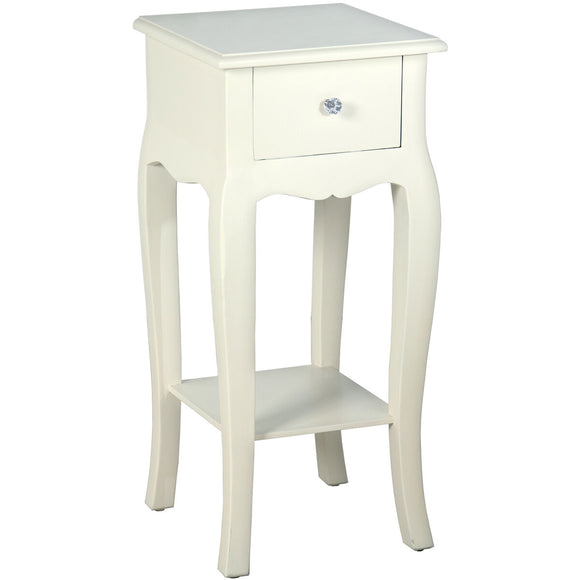 Side table Alexandra House Living White Wood 35 x 77 x 35 cm-0