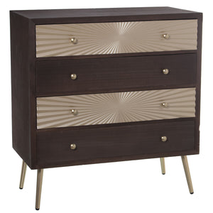 Chest of drawers Alexandra House Living Golden Wood 80 x 40 x 86 cm-0