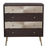 Chest of drawers Alexandra House Living Golden Wood 80 x 40 x 86 cm-2