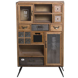 Cupboard Alexandra House Living Wood 70 x 34 x 112 cm-5