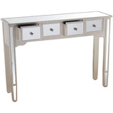 Console Alexandra House Living Champagne Wood 110 x 80 x 30 cm-4