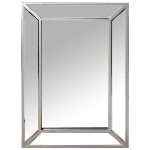 Mirror Alexandra House Living Champagne 60 x 90 x 3 cm Rectangular-0