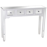 Console Alexandra House Living Champagne Wood 110 x 80 x 30 cm-3