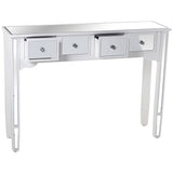 Console Alexandra House Living Champagne Wood 110 x 80 x 30 cm-2