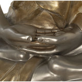 Decorative Figure Alexandra House Living Golden Silver Plastic Buddha 60 x 93 x 138 cm-3