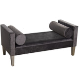 Foot-of-bed Bench Alexandra House Living Grey Wood 113 x 52 x 53 cm-4