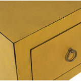 Console Alexandra House Living Yellow Wood 94 x 78 x 24 cm-2