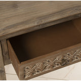 Console Alexandra House Living Brown Wood 101 x 79 x 40 cm-2