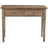 Console Alexandra House Living Brown Wood 101 x 79 x 40 cm-1