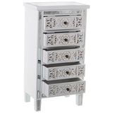 Chest of drawers Alexandra House Living White Wood 48 x 89 x 30 cm-4