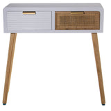 Console Alexandra House Living White Wood 80 x 78 x 30 cm-6