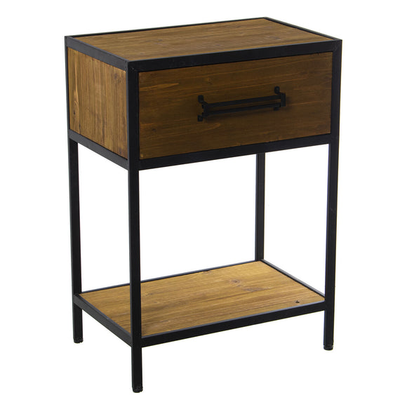 Nightstand Alexandra House Living Brown Wood 47 x 65 x 30 cm-0