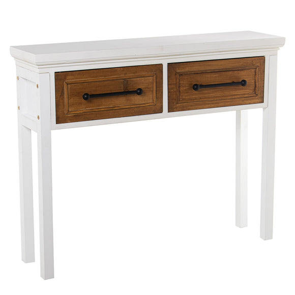 Console Alexandra House Living White Wood 100 x 80 x 25 cm-0