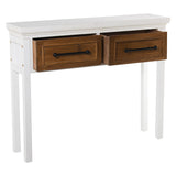 Console Alexandra House Living White Wood 100 x 80 x 25 cm-5