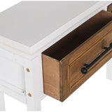 Console Alexandra House Living White Wood 100 x 80 x 25 cm-4