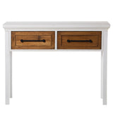 Console Alexandra House Living White Wood 100 x 80 x 25 cm-2