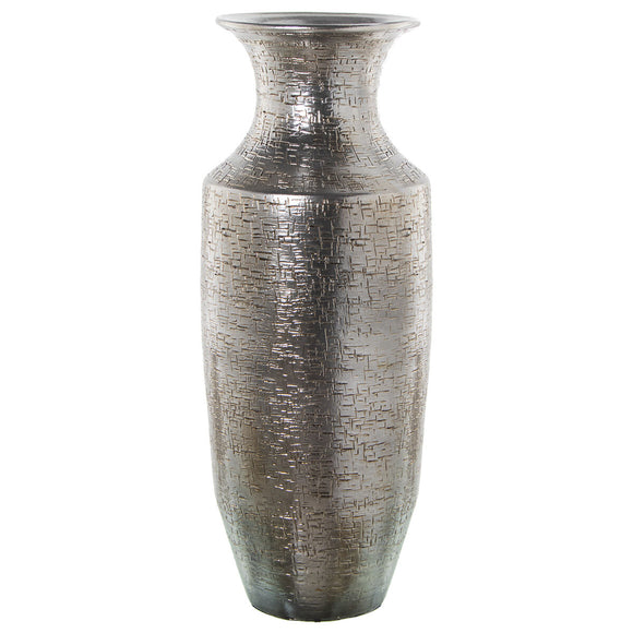 Floor vase Alexandra House Living Silver Ceramic 31 x 31 x 93 cm-0