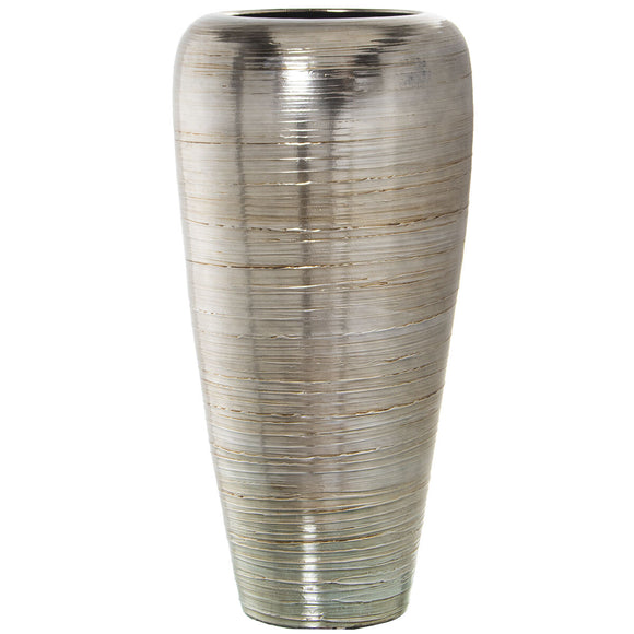 Floor vase Alexandra House Living Silver Ceramic 37 x 33 x 87 cm-0