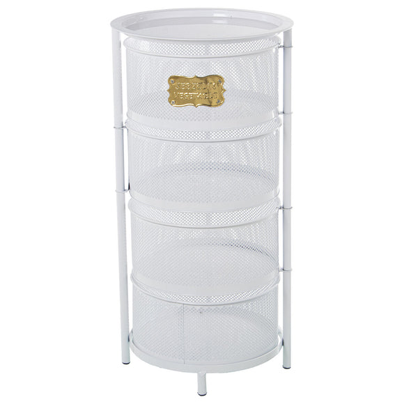 Vegetable trolley Alexandra House Living White Metal 32 x 65 x 32 cm-0