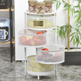 Vegetable trolley Alexandra House Living White Metal 32 x 65 x 32 cm-7