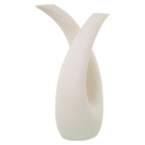 Decorative Figure Alexandra House Living White Ceramic Abstract 18 x 36 x 52 cm-4