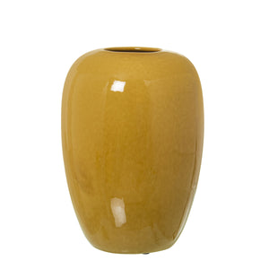 Vase Alexandra House Living Mustard Ceramic Shiny 16 x 16 x 27 cm-0